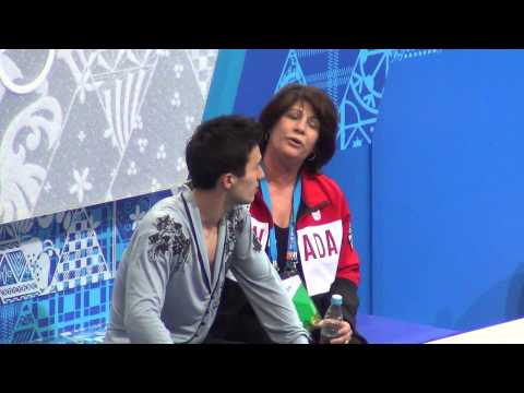 Sochi 2014 Patrick Chan kiss&cry after FS 00723