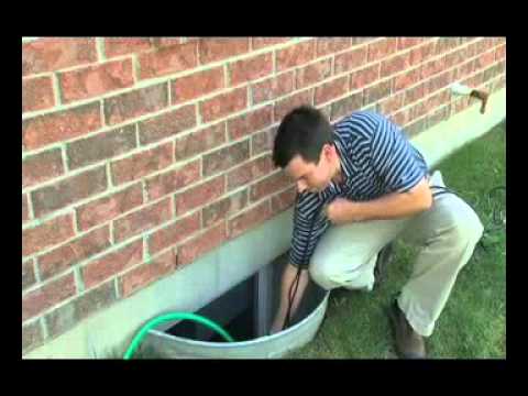 how to drain window well