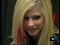 Avril being blonde with Santa Claus