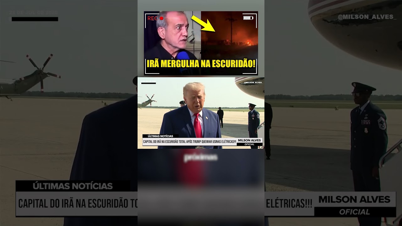 Capital do Irã na ESCURIDÃO TOTAL após Trump queimar USINAS ELÉTRICAS!!!