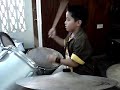 Ian Playing the Drums