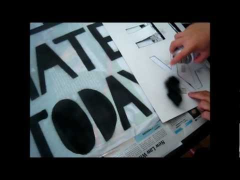 how to make spray paint t shirts