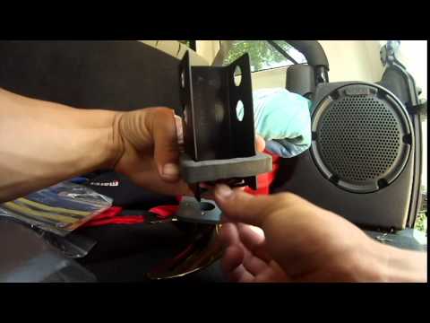 how to install hitch cover