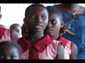 Desiree donating Bed Nets at Village in Nigeria
