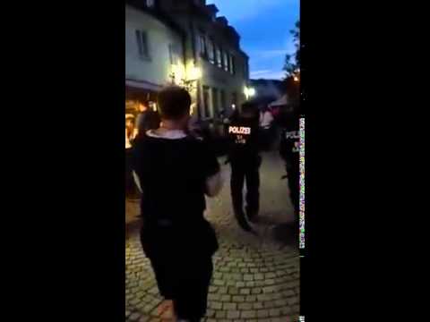 Polizei in der FuÃŸgÃ¤ngerzone