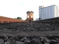 UP 4011 East Stacktrain, Shot between the rails