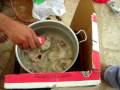 Cooking up the chicken for kabsa