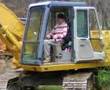 Aaron Crabtree running a trackhoe fixing a lakepart1