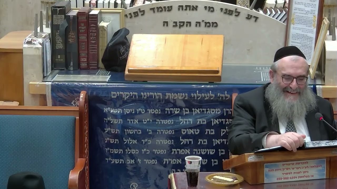 הרב יהושע ויזגן מסכת חולין דף לז עמוד ב'
