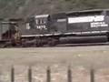 3 Trains at horseshoe curve