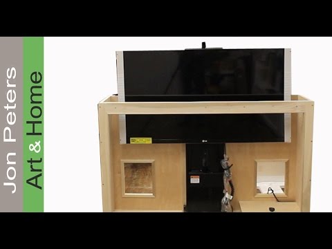 how to build a tv stand with doors