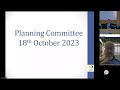 Planning Regulatory and Licensing Committee 18th October 2023