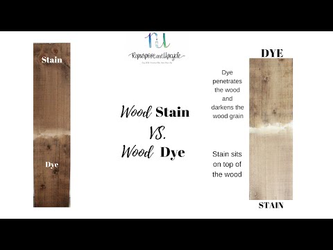 video-linktoworks-WOOD DYE vs. WOOD STAIN and what are the differences