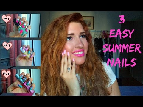 3 Εύκολα Kαλοκαιρινά Σχέδια Για Νύχια - My Summer Series