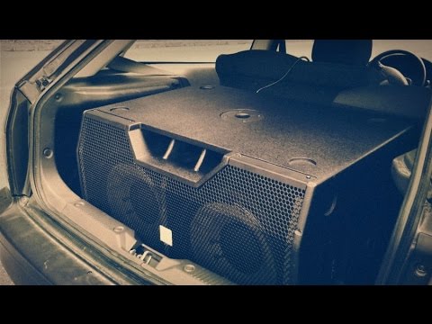 PA SUBWOOFER IN CAR // the t.box Pyrit 212 Sub A