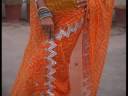 Orange Pure Georgette Bandhej Saree with Blouse