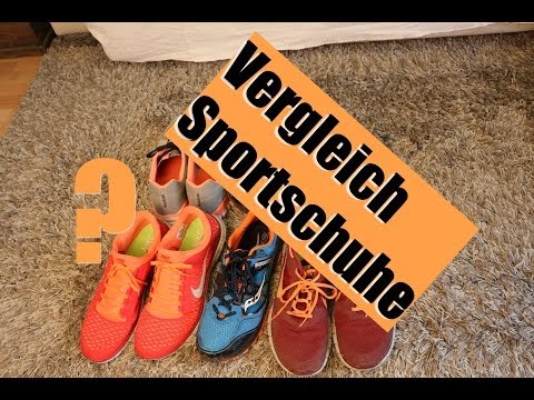 Review: Sportschuhe bzw. Laufschuhe im Test / Vergleich von Nike Free, Reebok, Saucony Xodus, Asics