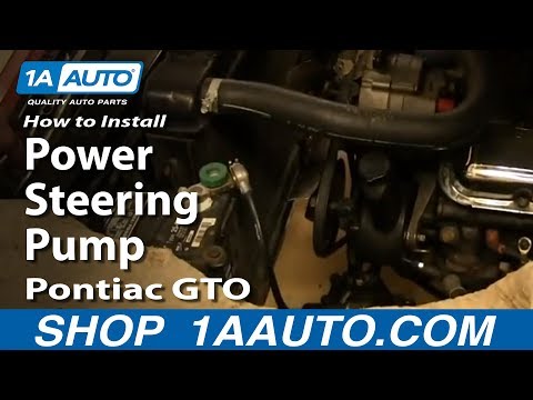 How To Install Replace Power Steering Pump 1964-67 Pontiac GTO