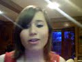 Megan singing Out of my head by Ashlee Simpson
