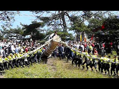 8net mov.920 御柱祭 2010 @下社 秋宮四 木落し