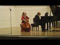 http://www.ashleybathgate.net

paganini: introduction & variations on a theme by rossini
'moses' variations
- dal tuo stellato soglio

ashley bathgate -- cello
todd crow -- piano