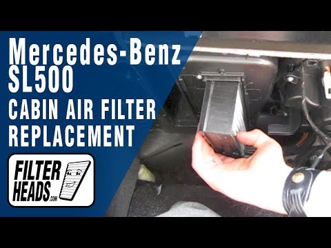 Cabin air filter replacement- Mercedes-Benz SL500