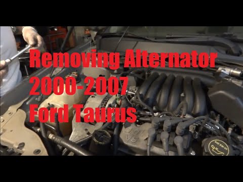 Removing alternator from 2002 ford taurus