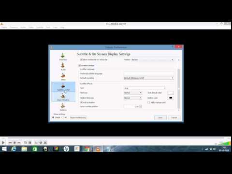 how to adjust subtitle in vlc