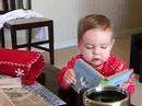 Calista Reading on Chrismtas Morning 2007