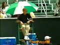 A pretty strong tennis serve [video]