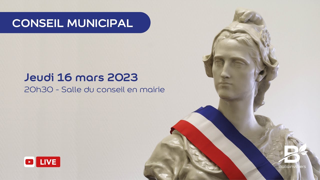 Conseil Municipal - Jeudi 16 mars 2023
