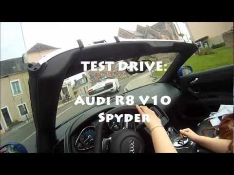 Driving the AUDI R8 V10 Spyder around Le Mans 2012