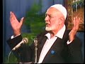 Part (5/9): http://www.youtube.com/watch?v=1W7Q3LubAnAConcept Of God In Hinduism And Islam - great symposium by Swami Agnivesh (founder of the Arya Sabah, India) and Sheikh Ahmed Deedat (founder of the I.P.C.I., South Africa). It took place in Abdul Aziz Auditorium, Durban, South Africa, on 26 July 1995.Sheikh Ahmed Deedat: In 1986, the King Faisal Foundation awarded the King Faisal International Prize for SERVICE TO ISLAM, to a South African who is more or better known than many dignitaries in their own countries. This was the first time that this prestigious award has been awarded to a South African. The recipient of this award was a man totally dedicated to his faith and its propagation and who was not afraid to challenge any one to a debate to settle once and for all the matter, who has the good news right? He was none other than Sheikh Ahmed Deedat, reverently known and called UNCLE by those who hold him in high esteem and admiration. The award came after a lifetime of struggle to propagate Islam and to defend Islam against the onslaught of the missionaries. Finally, he was given recognition by the international Muslim community that he deserved and focused more sharply the attention of the Muslim world on the most important aspect of his work, the challenge to propagate Islam. This was his life long ambition to focus the Muslim world's attention and resources on the propagation of Islam, and at last he succeeded. What a moment of jubilation, achievement and personal gratification for Sheikh Deedat the award was, a turning point in his life. Sheikh Deedat did not have much formal schooling, but he was self-taught through experience and a penchant for reading, debating, discussion, and a profound sense of commitment to a mission and goal. He was driven and goal oriented. He was focused and never let up until the job was done. He was sharp, perceptive, forthright, fiery, and daring in his challenge of those whom he debated, particularly against those who equal his missionary zeal and sense of audacity. Formal schooling did not destroy his creative prowess, his tenacity, ambition, drive, and sheer daring to swim upstream. Sheikh Deedat was more a scholar of the Bible than the Qur'an, and was more familiar and adroit with its teachings. He had an insight and perspective of the Bible which made many Christians he came into contact with rethink and re-examine their faith, particularly those aspects of the Bible and the Qur'an that deal with the divine mission and life of Prophet Jesus. On May 3, 1996, Sheikh Ahmed Deedat suffered a stroke which left him paralyzed from the neck down, and also meant that he could no longer speak or swallow. He was flown to a hospital in Riyadh, where he was taught to communicate through a series of eye-movements. He spent the last nine years of his life in a bed in his home in Verulam, South Africa, encouraging people to engage in da'wah. He continued to receive hundreds of letters of support from around the world. During these years, rumors spread throughout the Internet that he was already dead, and even some websites that contained his pamphlets mentioned as early as 2002 that he was dead. On August 8, 2005, Ahmed Deedat finally succumbed to his prolonged illness and died at his home in Trevennen Road, Verulam in the province of KwaZulu Natal.