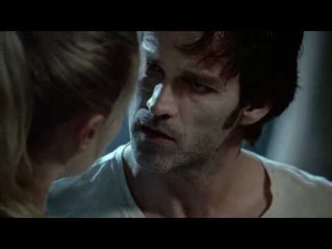 sookie - Bill Compton is saved in Season 1, Episode 1 of True Blood by Sookie Stackhouse. sookiesavesbill.flv.