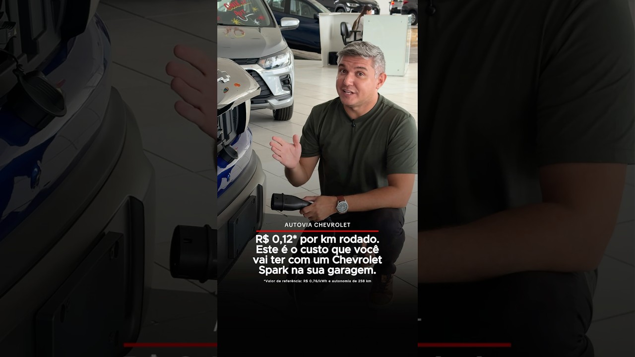 R$ 0,12 por km rodado. Este é o custo que você vai ter com o Chevrolet Spark