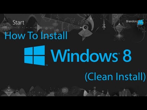how to perform clean install of windows 8