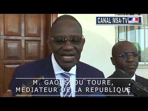 COTE-D'IVOIRE: M.GAOUSSOU TOURE, NOUVEAU MEDIATEUR DE LA REPUBLIQUE OUVRE LA PORTE POUR COMMUNIQUE 