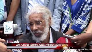 Hubieres se une a huelguistas demandan nuevas elecciones