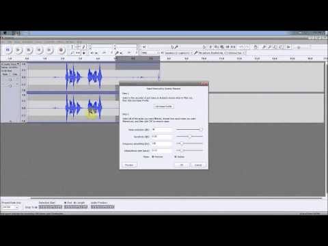 how to eliminate background noise in audacity