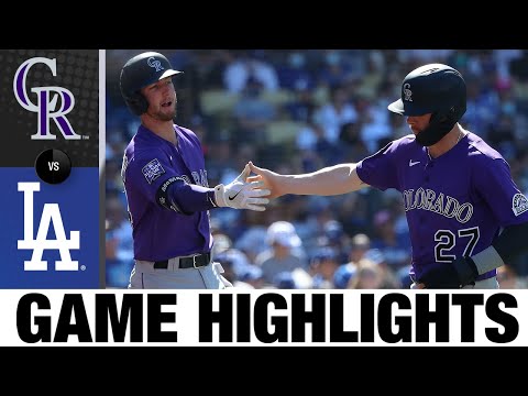 Rockies vs. Dodgers Game Highlights (8/29/21) | MLB Highlights