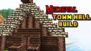 Minecraft Medieval Town Hall Tutorial Minecraftvideos Tv