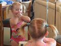 Cute girl in the mirror