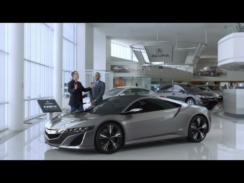 2012 Super Bowl Commercial - Acura NSX 2012 Super Bowl commercial with Jerry Seinfeld and Jay Leno. Reklama nowej Acury/Hondy NSX. Zostanie ona wyświetlona podczas finału ligi futbolu am...