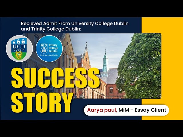 AARYA PAUL | UCD MBA - 100% SCHOLARSHIP | TCD |