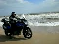 V-strom and BMW F650GS on Texas Highway 87