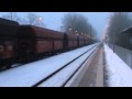 Empty Iron Ore Train DB Schenker Rail at Breyell,Germany 23-12-09