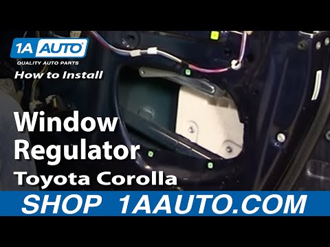 How To Install Replace Broken Window Regulator Toyota Corolla 03-08 – 1AAuto.com