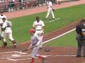 Adam Dunn/ Eliezer Alfonzo collision