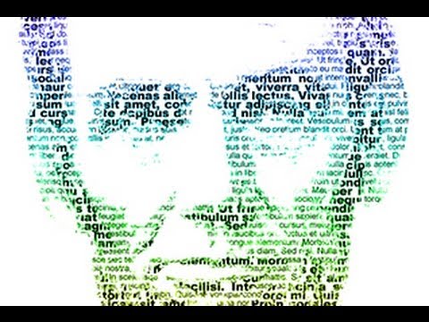how to make a typographic self portrait