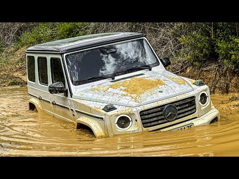 Taking the G-Class for a SWIM!???? EXTREME Off-Road NEW 2025 Electric G Class G580 Electric! 4k